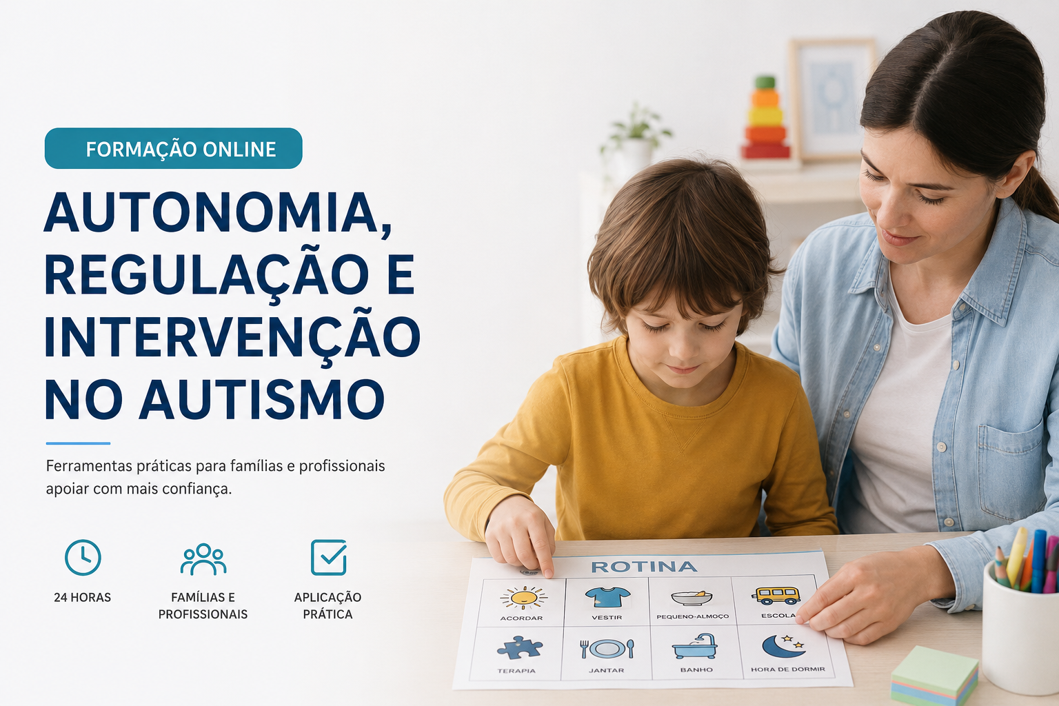 Curso Autismo e PHDA - Formação para Famílias e Profissionais