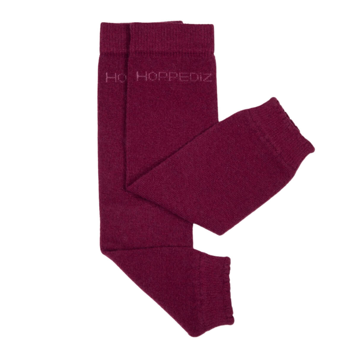 Perneiras Hoppediz lã merino Bordeaux