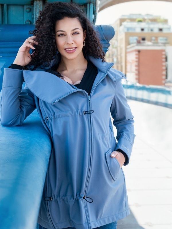 Wombat Babywearing Shell Blue Jacket