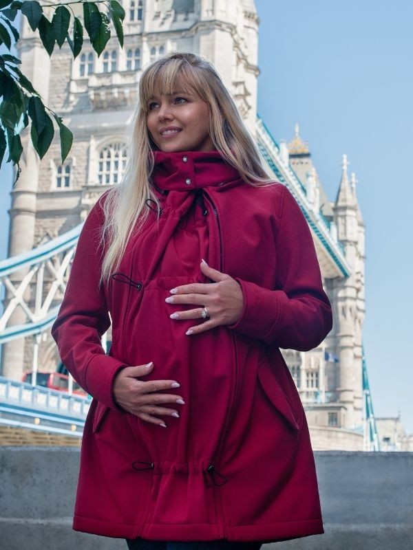 Wombat Babywearing Shell Red Jacket