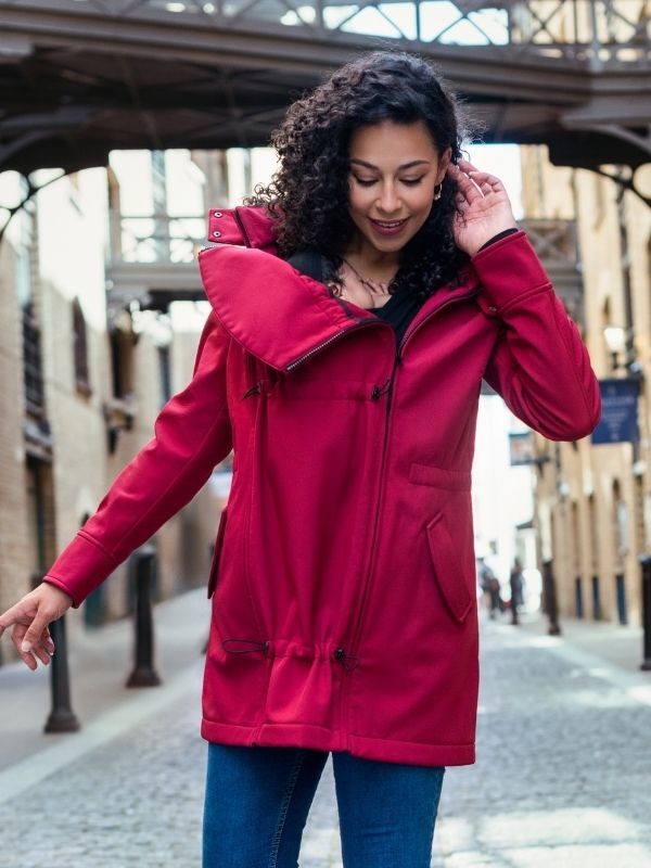 Wombat Babywearing Shell Red Jacket