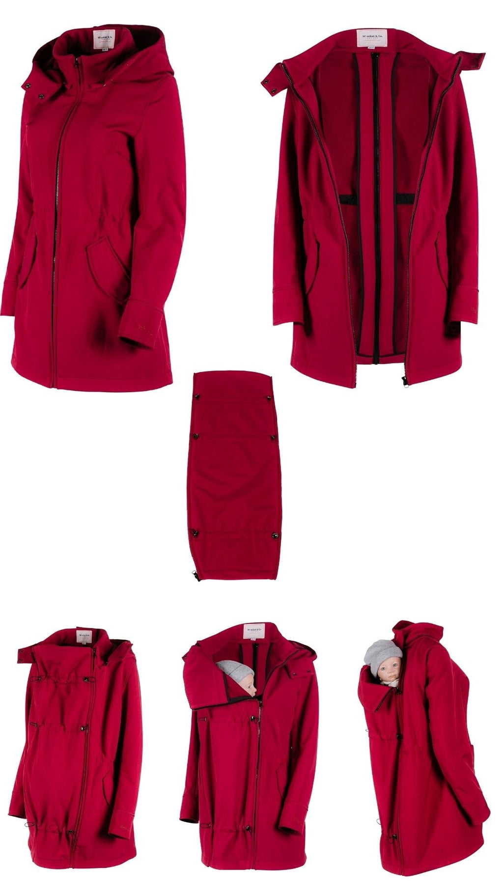 Wombat Babywearing Shell Red Jacket
