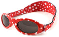 Óculos de sol infantis Banz Chameleon para 0-2 anos, com armação azul, lentes que mudam de cor com a luz UV.