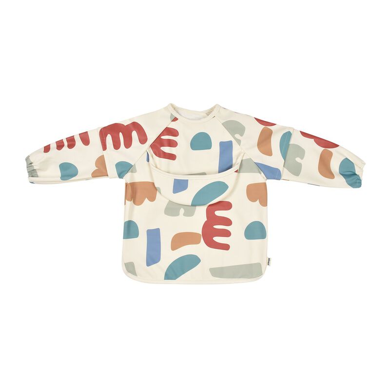 Babete impermeavel Béaba 2 em 1 com mangas amoviveis cor Playful para bebe