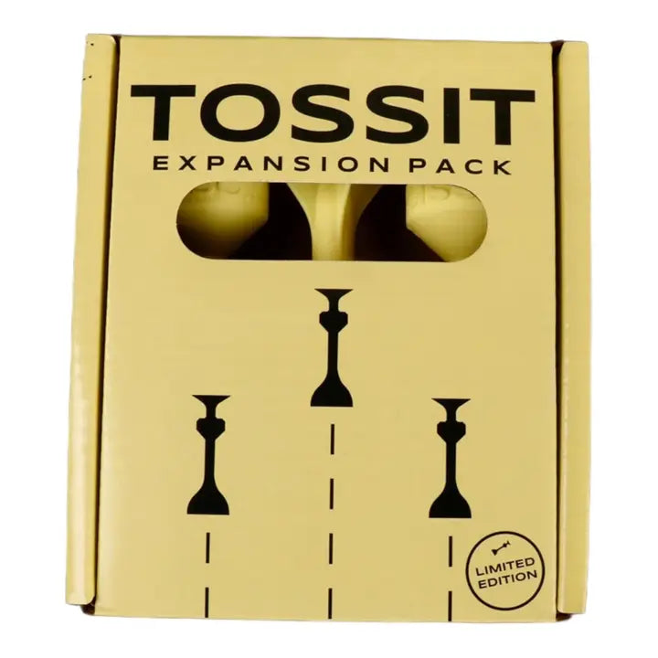 Caixa bege/amarela clara do TOSSIT Expansion Pack com recorte para visualização e indicação "LIMITED EDITION".