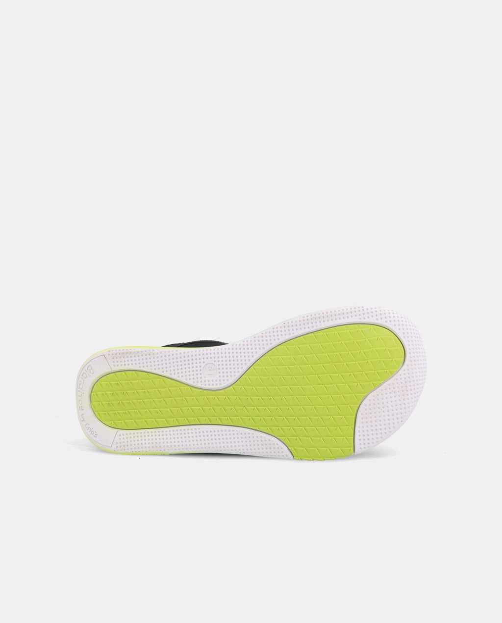 Sapatilha barefoot infantil Blanditos Aquiles em preto com fecho de velcro e atacadores elásticos