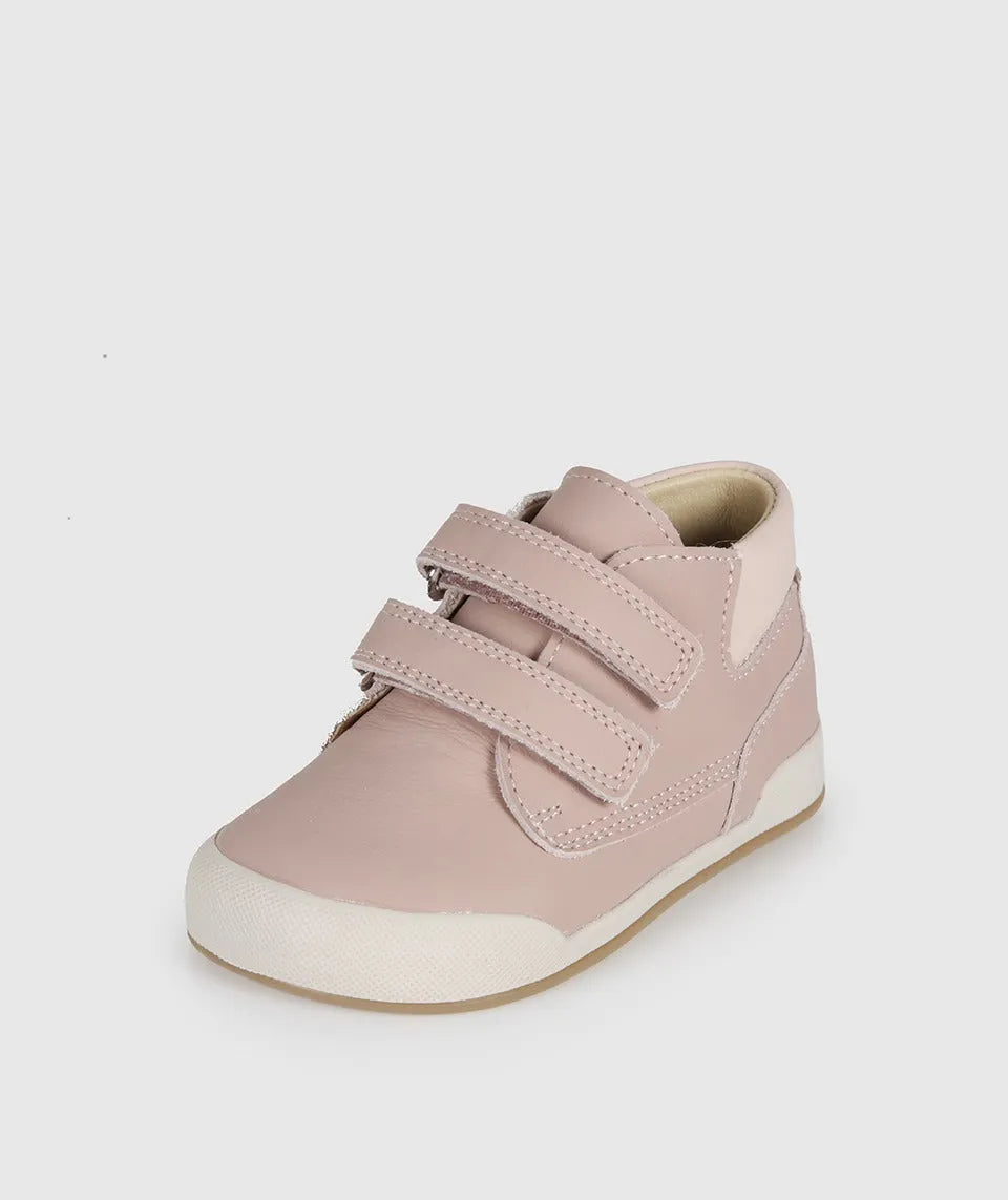  Sapatilha Blanditos Dublin cor Rosa - Vista lateral de Calçado Barefoot Respeitador para menina, com sola fina zero drop.