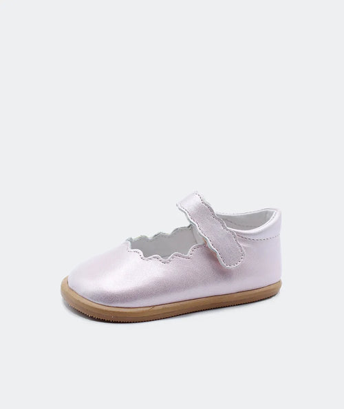 Blanditos Nubes de cerimónia em cor cuarzo, calçado barefoot com formato largo para liberdade de movimento e um crescimento saudável dos pés.