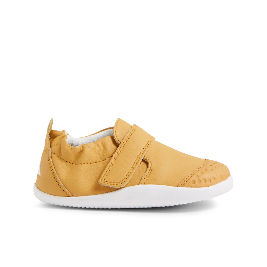 Sapatilhas barefoot Bobux Xplorer Go Oak Buff para os primeiros passos