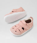 Sapatilhas Bobux Xplorer Maris Ballet Pink vistas de cima e de lado.