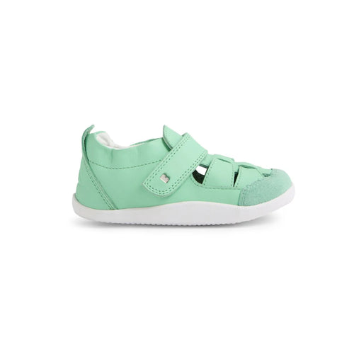 Sapatilhas Bobux Xplorer Maris cor Jelly Mint vista lateral isolada