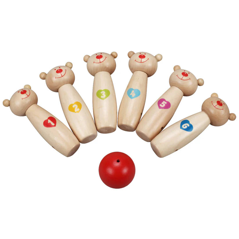 Classic World Wooden Bowling Game 