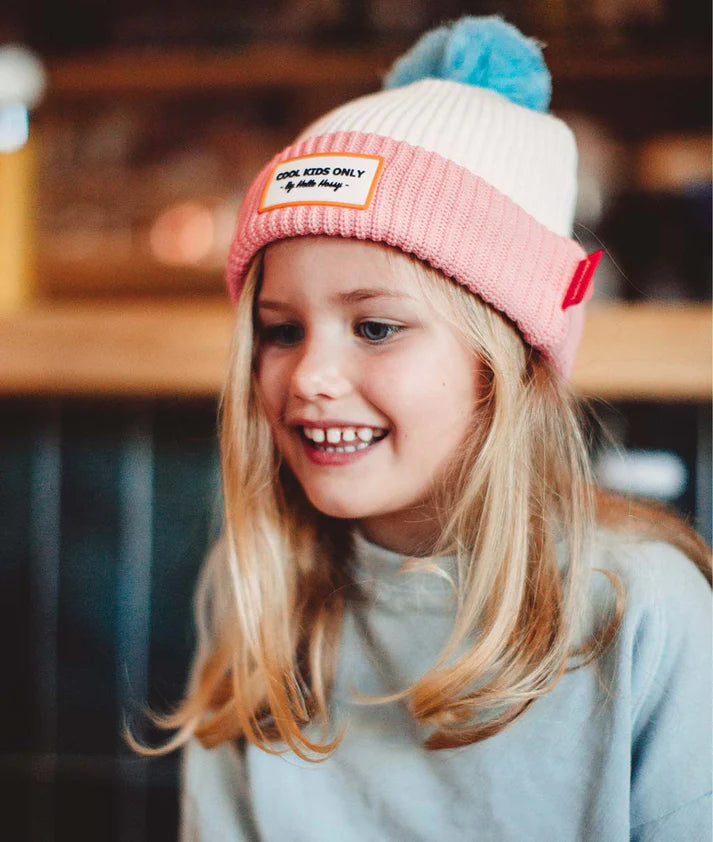 HELLO HOSSY Gorro com Pompom Pink Ice