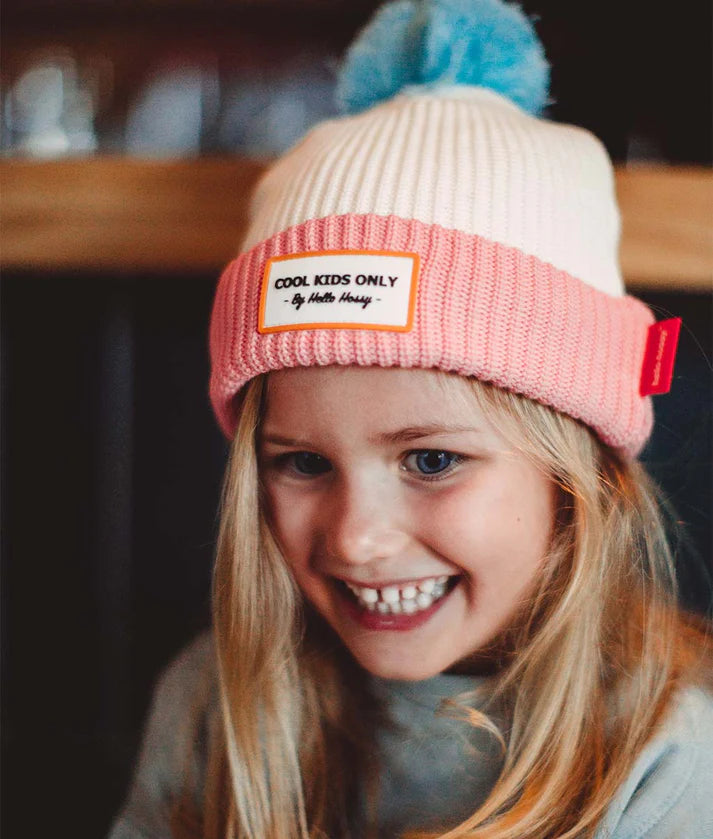 HELLO HOSSY Gorro com Pompom Pink Ice