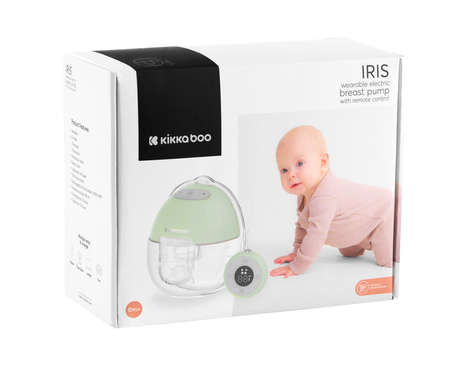 Kikkaboo bomba Extrator de leite HANDS-FREE Iris