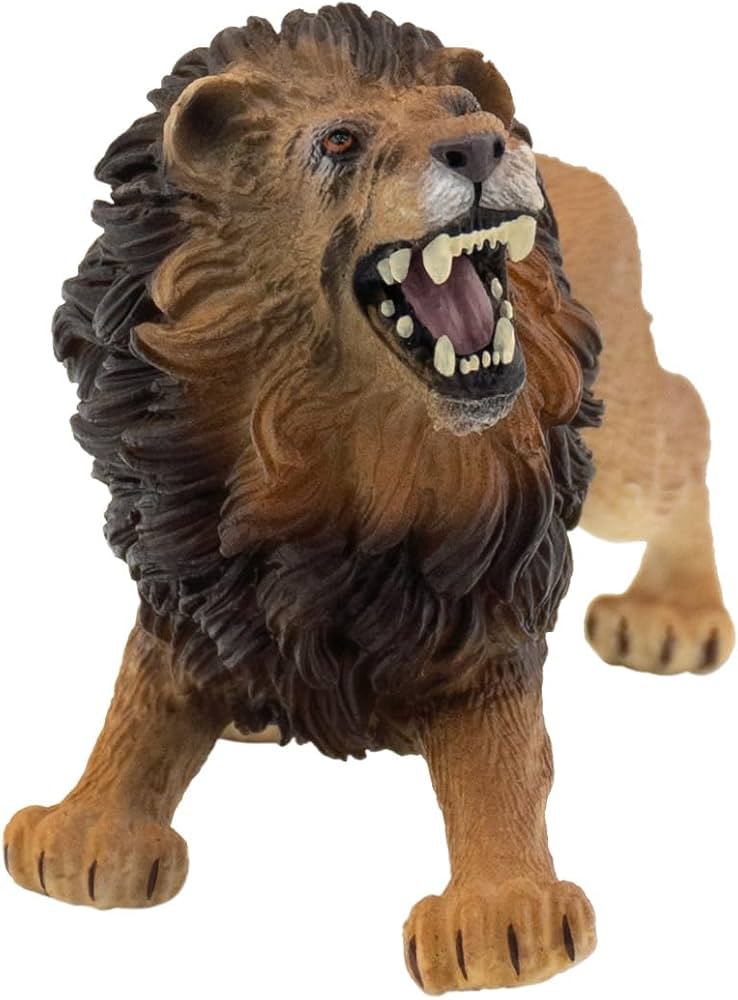 Figura realista de leão da Bullyland para brincadeiras educativas e faz de conta infantil