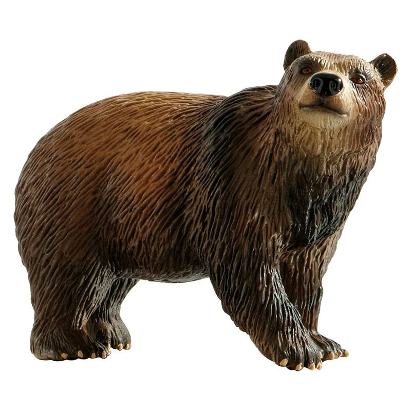 Figura realista de urso pardo da Bullyland para brincar e colecionar