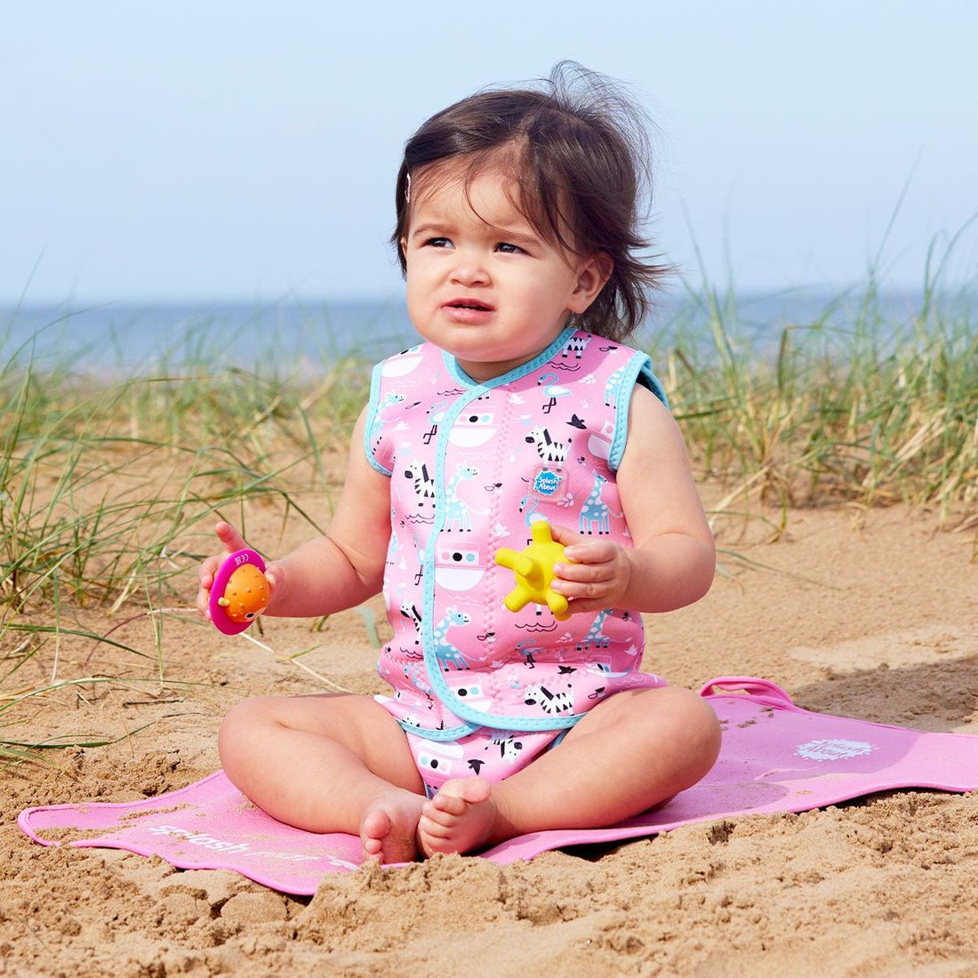 Splash About - Traje térmico de playa/piscina Baby Wrap™ Nina's Ark 6-18 meses