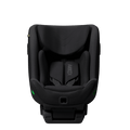 Cadeira auto AXKID Minikid 4 PRO preta, vista superior frontal, destacando o interior profundo e o arnês central.