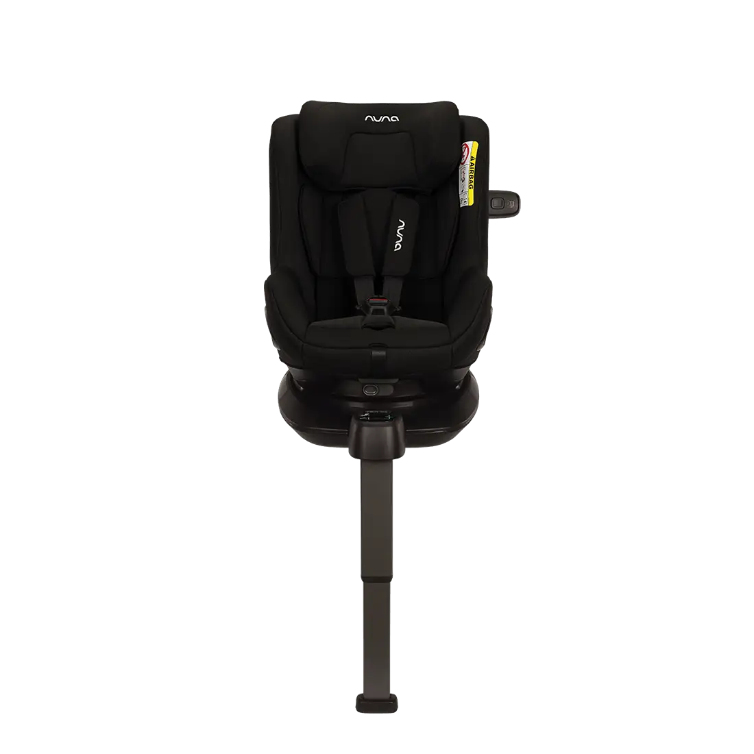 Nuna Pruu instalada em posição de contra-marcha para máxima segurança i-Size até aos 105 cm.