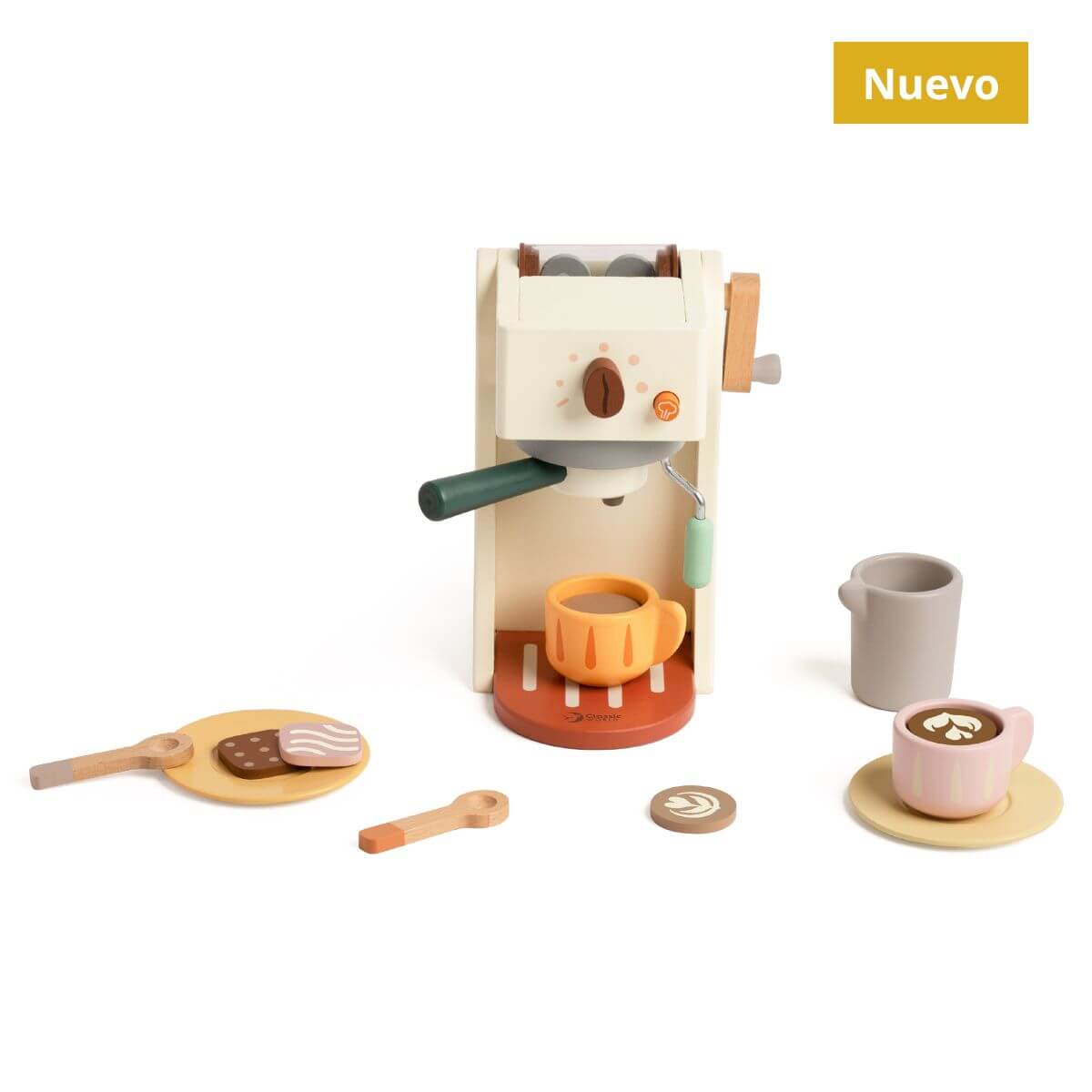 Classic World Máquina de Café em madeira, conjunto de 15 peças