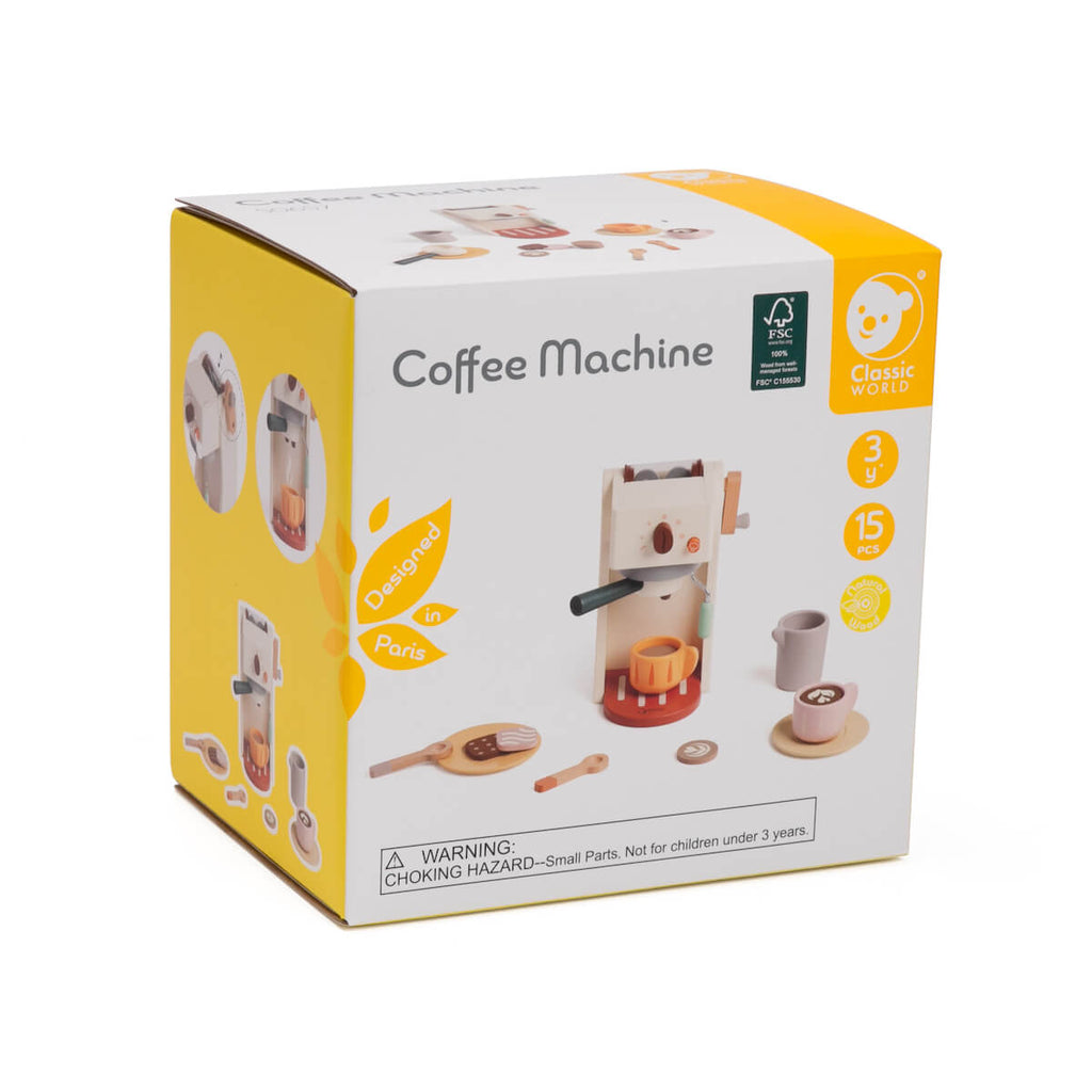 Máquina de café Classic World em contexto de brincadeira