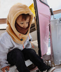Cagoule enfant bege e castanho polar Hello Hossy Warmy Tiramisu