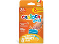 Conjunto de 8 tintas para pintar com os dedos Carioca Baby 50ml cores sortidas