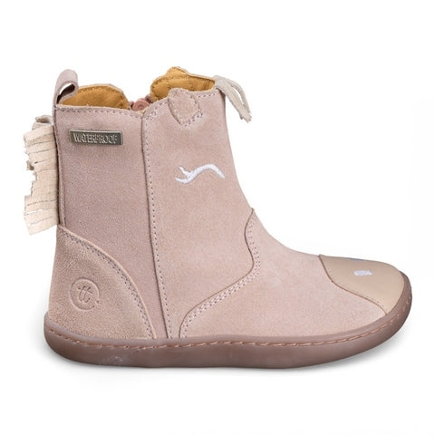 Botas impermeáveis barefoot infantis Chetto Cavalo Rosa