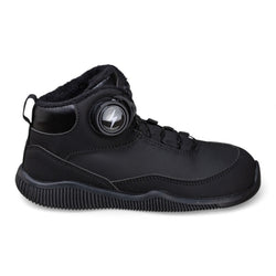 Bota barefoot infantil Chetto em preto com ajuste confortável
