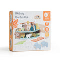 Arca de Noé Classic World na embalagem: um brinquedo educativo de madeira com design atraente para crianças a partir de 18 meses.