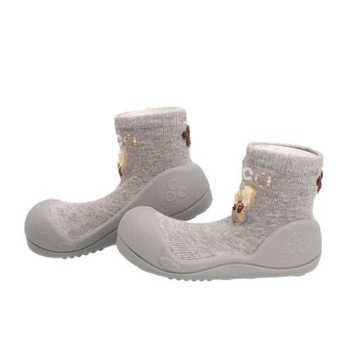 Attipas Dog Coco Grey, calçado barefoot para bebé