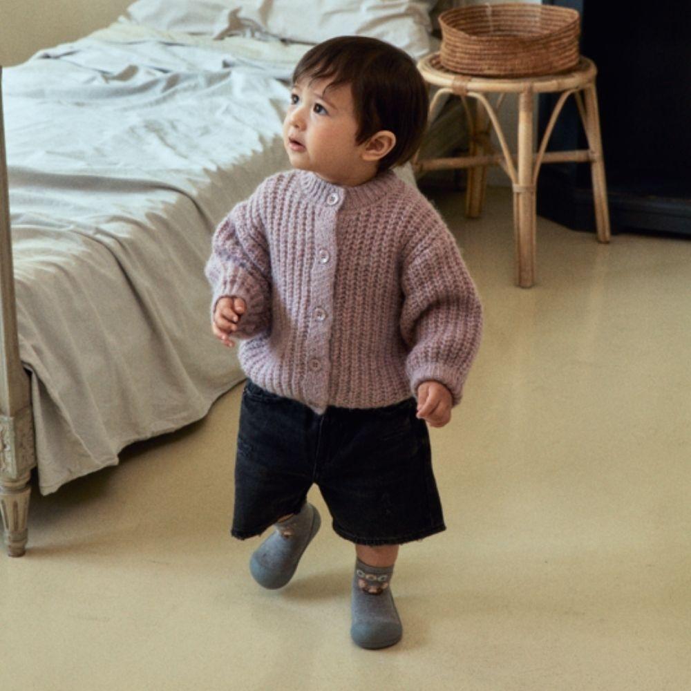 Attipas Dog Coco Grey, calçado barefoot para bebé