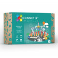 Set de 92 peças Connetix Ball Run com tubos coloridos e bolas de madeira