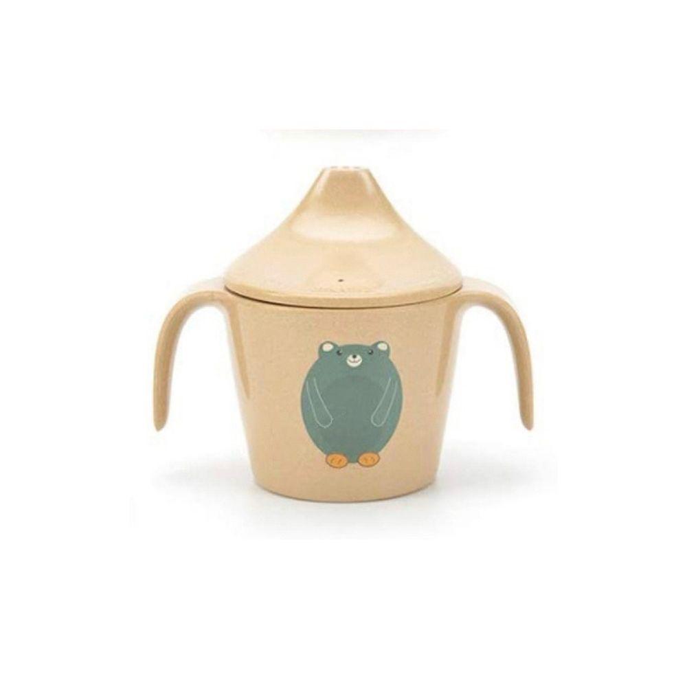 Copo com asas Husk's Baby modelo Bear em fibras de arroz