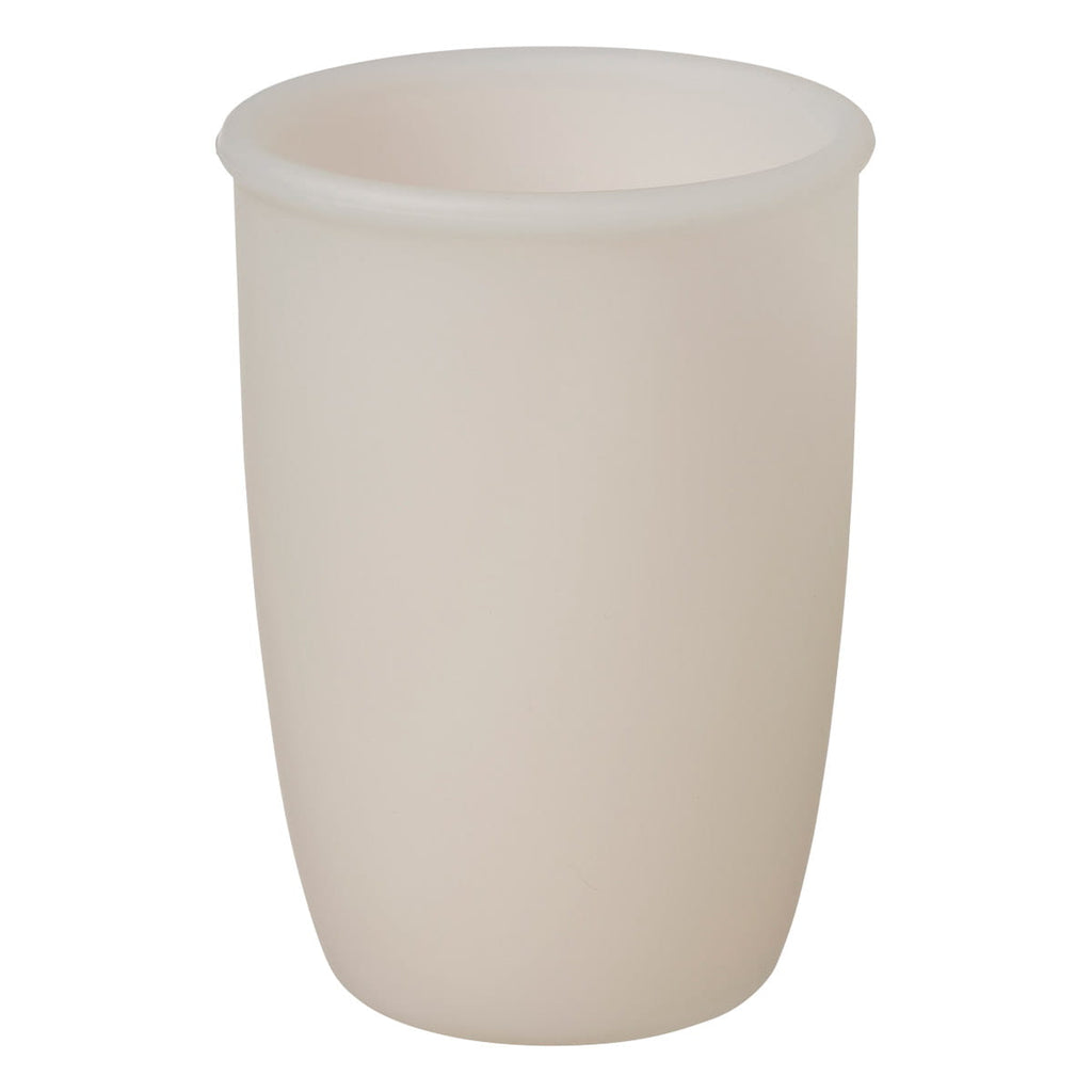 O copo de silicone b.box Latte sem tampa nem alças, mostrando o corpo do recipiente.