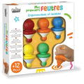 Marcadores ergonomicos Crealign coloridos para primeiros desenhos de bebes