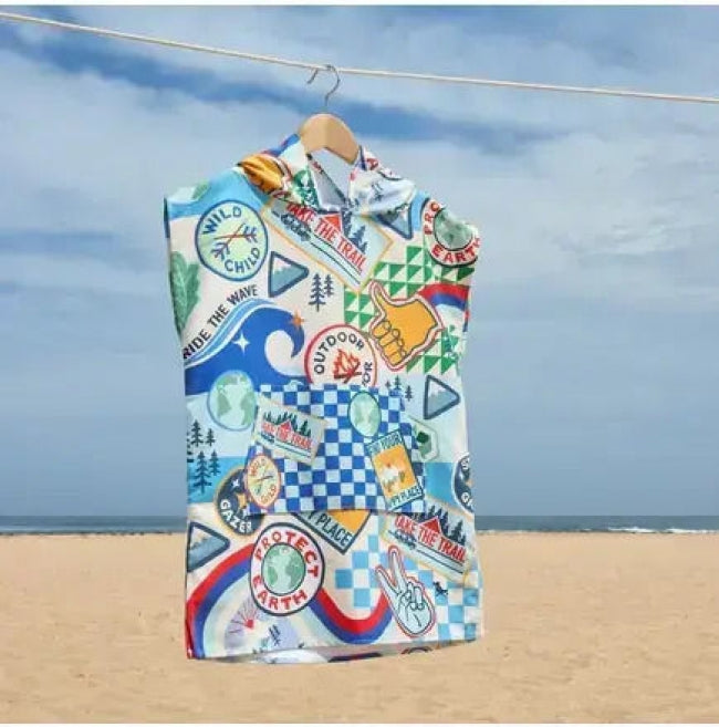 Dock and Bay Quick-Dry Beach/Pool Poncho L 6-10 years