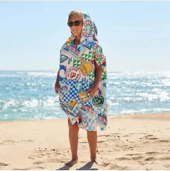 Dock and Bay Quick-Dry Beach/Pool Poncho L 6-10 years