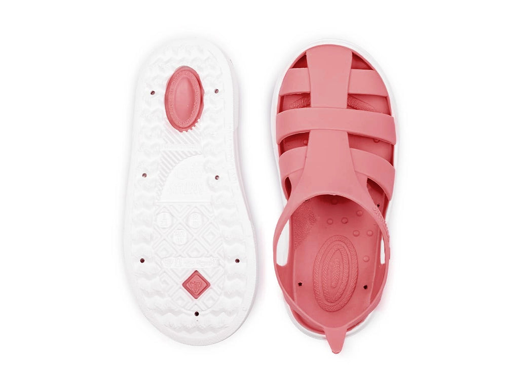 Boatilus - Sandália Minimalista Praia/Piscina Bioty Candy e Branco
