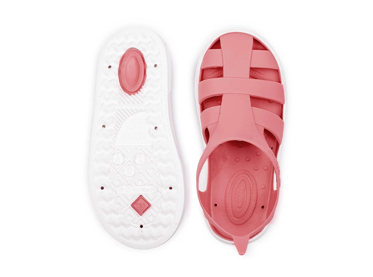 Boatilus - Sandália Minimalista Praia/Piscina Bioty Candy e Branco