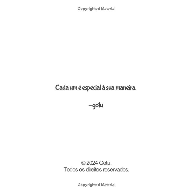 Página de direitos autorais do livro, com o título, nome do autor e informações de copyright.