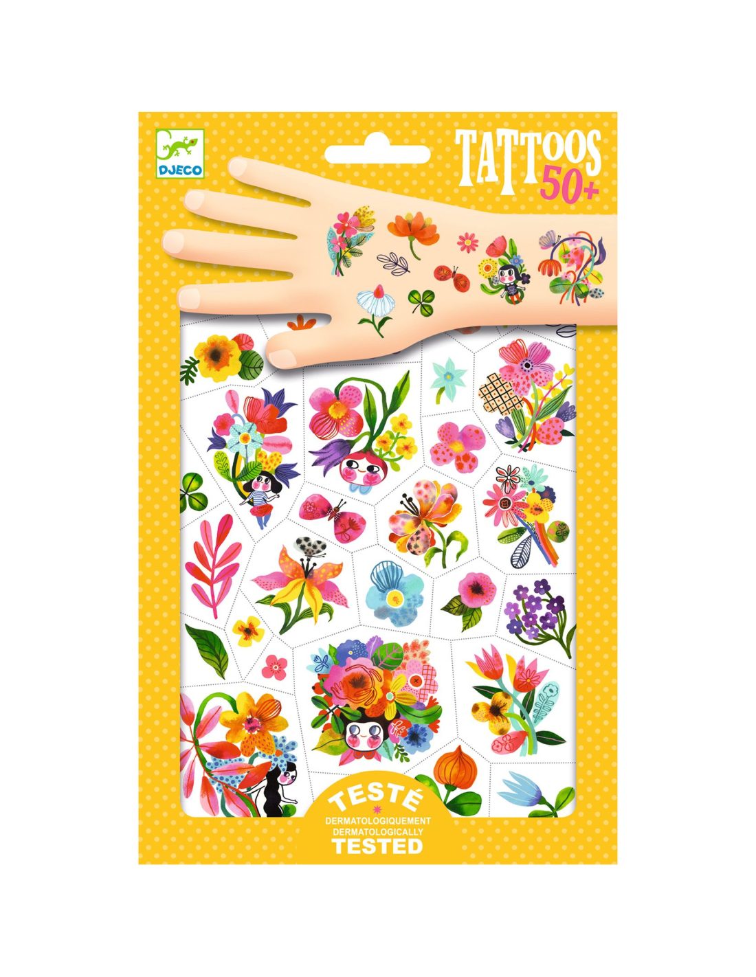 Djeco 50 Tatuagens Aqua Flor