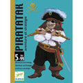 Jogo de cartas Djeco Piratatak para crianças dos 5 aos 99 anos, com um pirata ilustrado na embalagem e o nome do jogo em destaque.