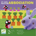 Jogo de cartas Little Association da Djeco com ilustrações de animais e habitats coloridos