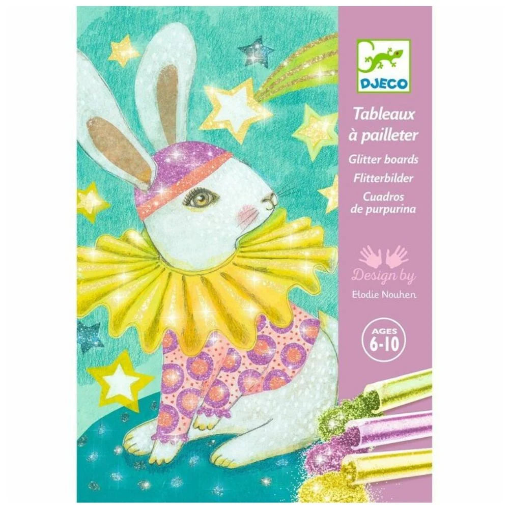 Djeco Actividades quadros de glitter - carnaval dos animais