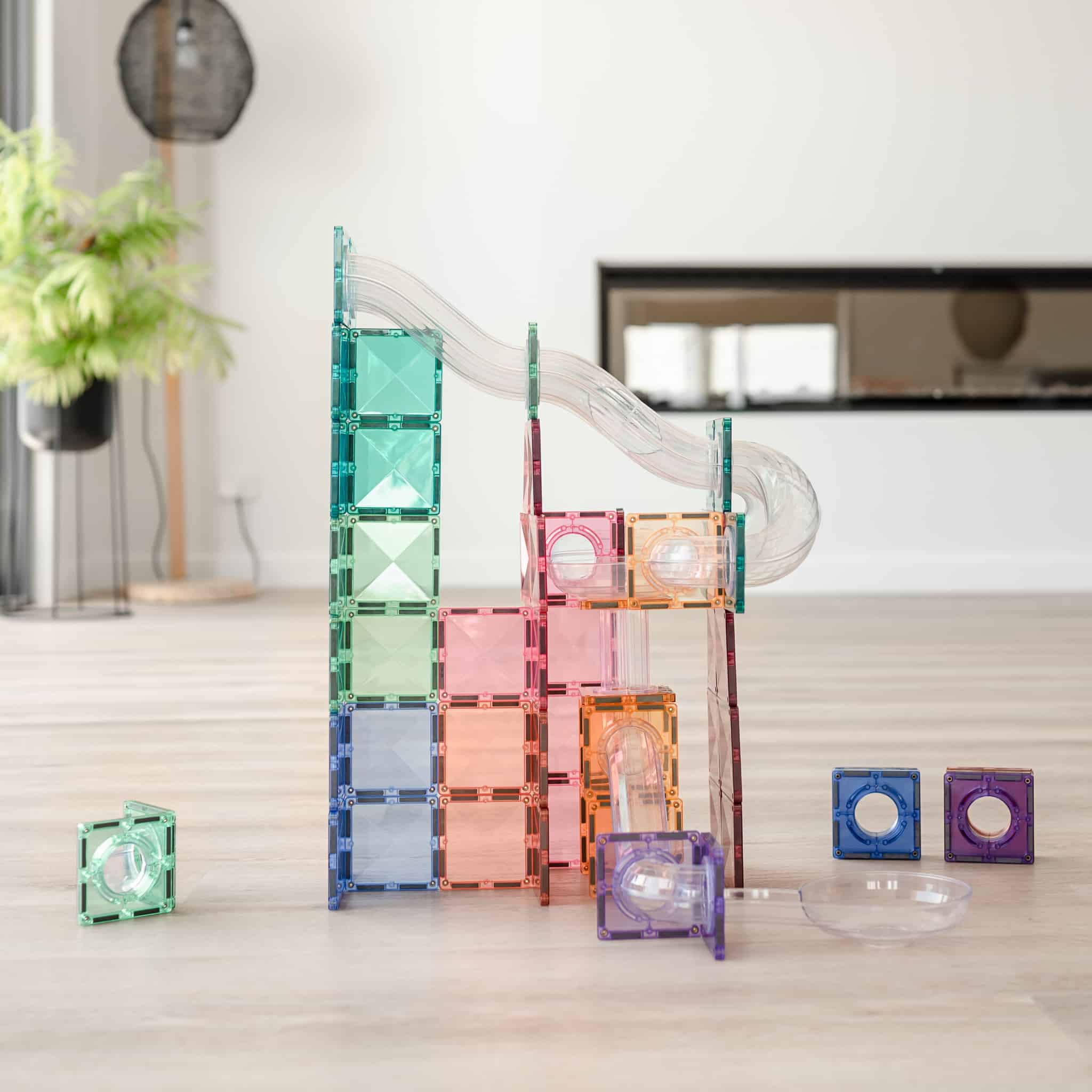 Connetix Magnetic Block Game Ball Run Pastel Expansion 80p *on order