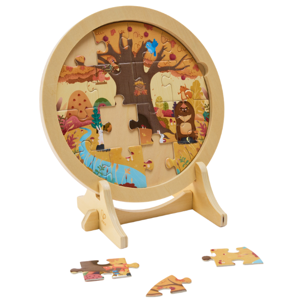 Hape 4 Estações 4 Puzzles