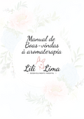Capa do Ebook "Manual de Boas-vindas à Aromaterapia" por Lili Lima, com fundo floral suave em tons pastel.