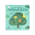 Capa do livro sonoro Natureza da Edicare com ilustracao de passaros e uma arvore.
